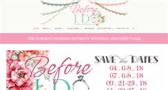 Desktop Screenshot of beforeidobridalfair.com